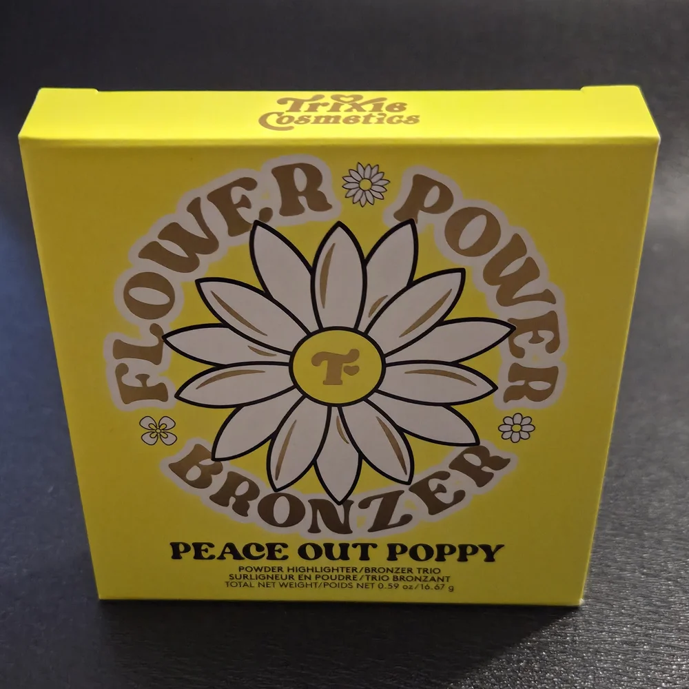 Trixie Cosmetics Peace Out Poppy Flower Power Powder Highlighter/Bronzer Trio